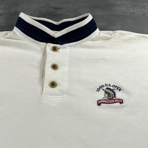 Cutter & Buck Golf Polo Shirt Adult XL‎ L White Indian Native American Chief